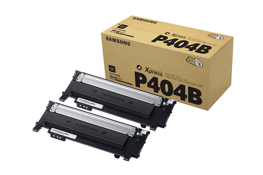 SAMSUNG - Pack DE 2 TONER NEGRO CLT-K404S 1.500 PGS (TOTAL: 3.000 PGS) (Ref.CLT-P404B/ELS)