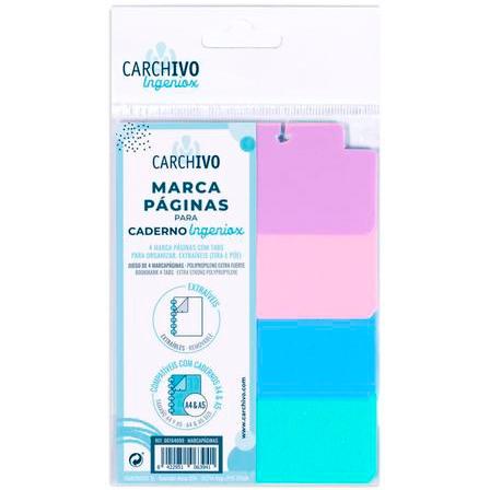 CARCHIVO - MARCAPÁGINAS INGENIOX EXTRAÍBLES 4 POSICIONES POLIPROPILENO PASTEL (Ref.66164099)