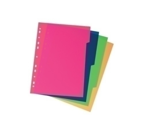CARCHIVO - SEPARADORES PP XXL Fº 4 pestañas 11 taladros (Ref.49051499)