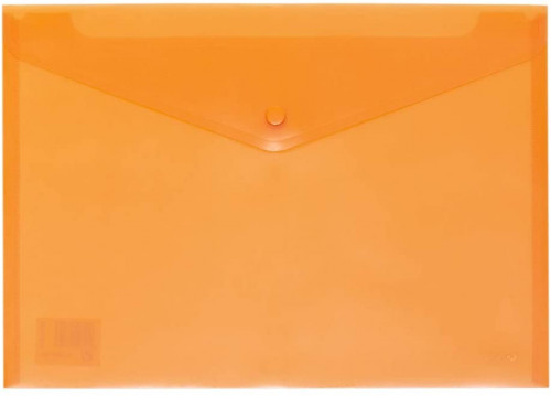 CARCHIVO - SOBRE POLIPROPILENO FOLIO SOLAPA C/BROCHE PLASTICO NARANJA (Ref.342K52)