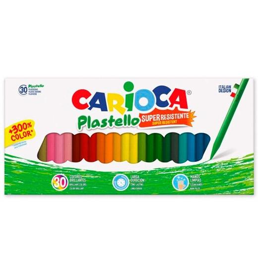 CARIOCA - PLASTICERAS RESISTENTES PLASTELLO SURTIDOS ESTUCHE -30U- (Ref.42881)