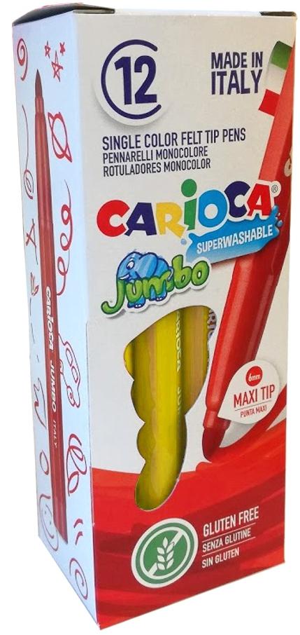 CARIOCA - ROTULADOR JUMBO PUNTA MAXI AMARILLO - CAJA DE 12 (Ref.4013005)