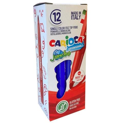 CARIOCA - ROTULADOR JUMBO PUNTA MAXI AZUL - CAJA DE 12 (Ref.4013002)