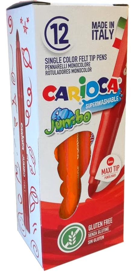 CARIOCA - ROTULADOR JUMBO PUNTA MAXI NARANJA - CAJA DE 12 (Ref.4013008)