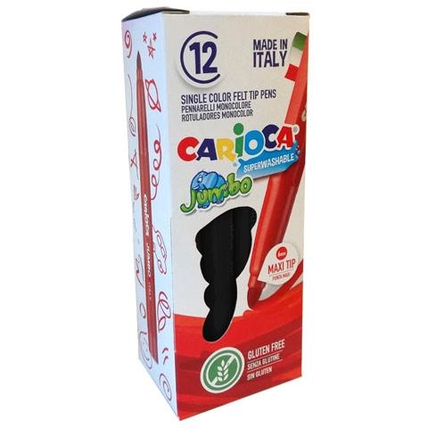CARIOCA - ROTULADOR JUMBO PUNTA MAXI NEGRO - CAJA DE 12 (Ref.4013001)
