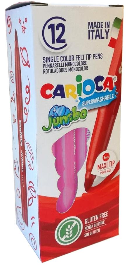 CARIOCA - ROTULADOR JUMBO PUNTA MAXI ROSA - CAJA DE 12 (Ref.4013012)