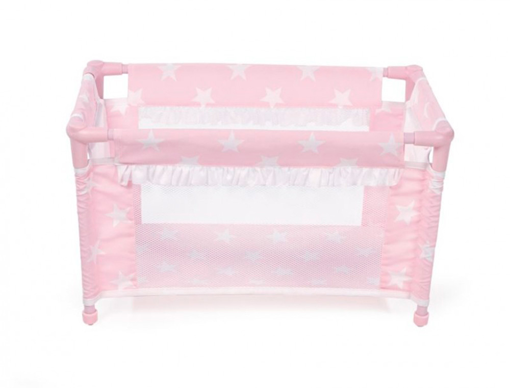 CARLOTA - CUNA DE VIAJE COLOR ROSA 530X320X320 MM (Ref.60408)