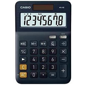 CASIO - CALCULADORA DE OFICINA SOBREMESA NEGRO 8 DÍGITOS (Ref.MS-8E)