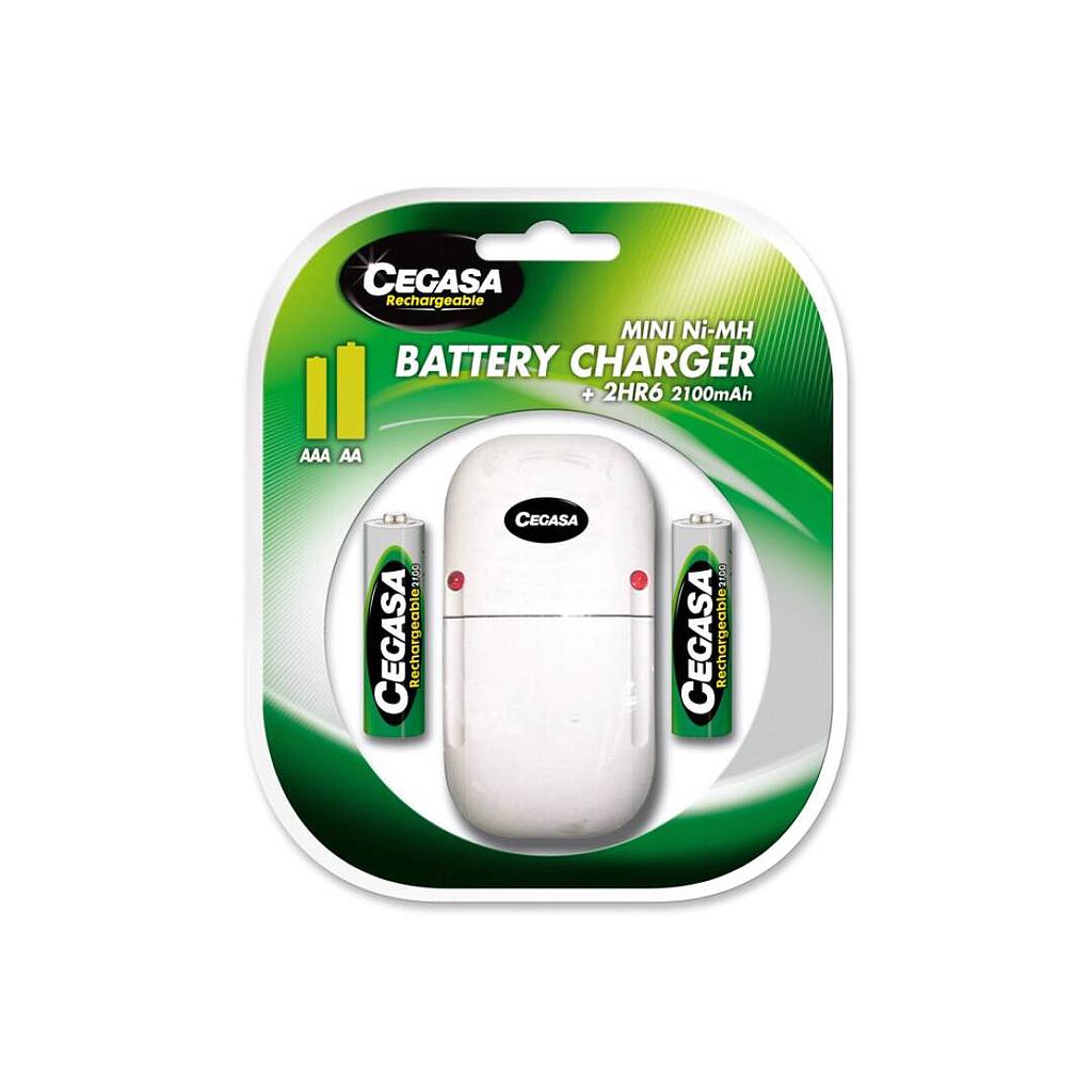 CEGASA - CARGADOR MINI COMPACTO 2HR6 2100 mAh (Ref.104380)