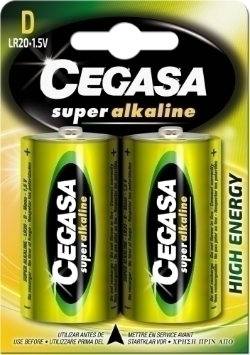 CEGASA - PILAS ALCALINA LR20 B/2 (Ref.152)
