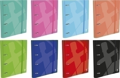 CENTAURO - CARPEBLOC CARTON FORRADO A4 4 an.MIXTAS 3mm con REC. 120 hj. CUADRIC.4x4 SURTIDO (Ref.88102399)