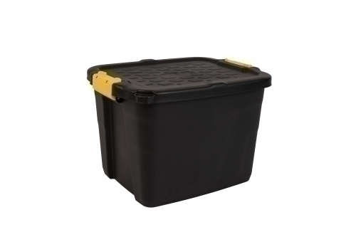 CEP - CAJA ALMACENAMIENTO STRATA BY HW443 42 LITROS APILABLE con TAPA SERVICIO PESADO NEGRO (Ref.2004430130)