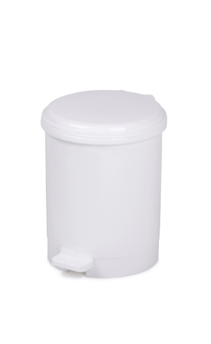 CEP - PAPELERA PLASTICO BLANCA 91912 CON TAPA PEDAL 12 LITROS (Ref.2919120021)