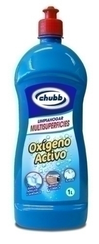 CHUBB - LIMPIAHOGAR MULTISUPERFICIES OXIGENO ACTIVO 1 LITRO (Ref.6314)