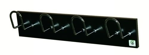 CILINDRO - PERCHERO PARED 4 COLGADORES NEG (Ref.H-14 NEGRO)