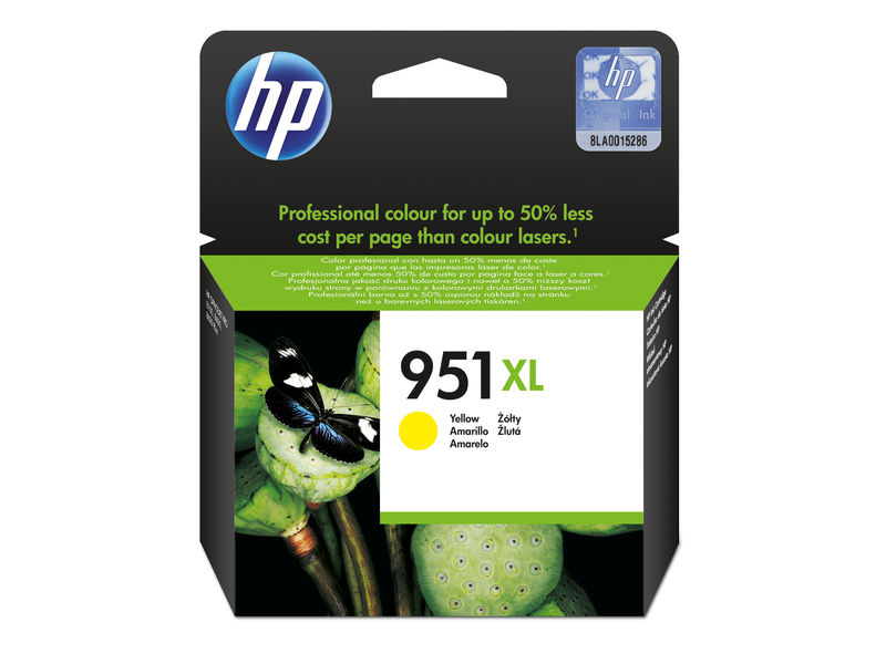 HP ( HEWLETT PACKARD ) - Cartuchos ORIGINALES Inyección De Tinta 951XL Amarillo (Ref.CN048AE#BGY)