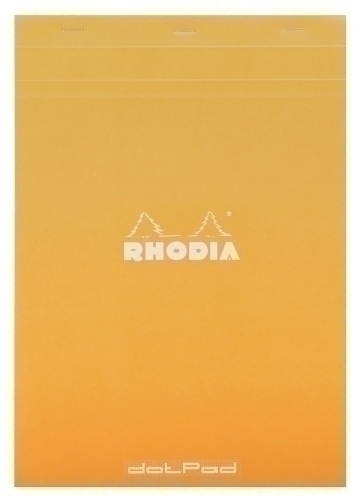 CLAIREFONTAINE - BLOCK DE NOTAS RHODIA CON TAPA A4 80h CUADRIC. 5x5 NARANJA (Ref.18558C)