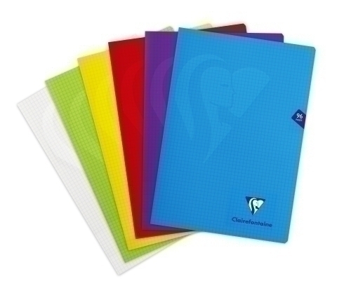 CLAIREFONTAINE - LIBRETA POLIPROLILENO A4 48 HJS. 4X4 (Ref.303164C)