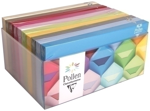CLAIREFONTAINE - SOBRE 110x220 120g EXPOSITOR DE 200
20x TURQUESA
20x AZUL LAVANDA
20x GRIS ACERO
20x AMARILLO
20x VERDE FLORAL
20x ROSA PELADILLA
20x FUCSIA
20x ROJO GROSELLA
20x KRAFT
20x MARFIL (Ref.89002C)