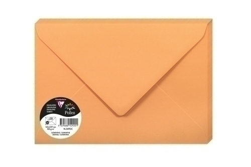 CLAIREFONTAINE - SOBRE POLLEN 162x229 120g CLEMENTINA PAQUETE DE 20 (Ref.5492C)