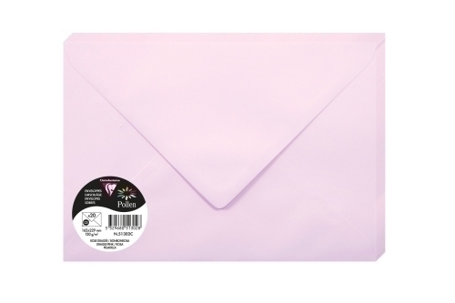 CLAIREFONTAINE - SOBRE POLLEN 162x229 120g ROSA PELADILLA PAQUETE DE 20 (Ref.51302C)