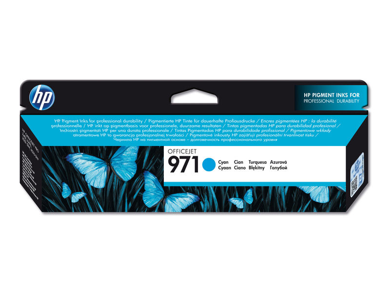 HP ( HEWLETT PACKARD ) - Cartuchos ORIGINALES Inyección De Tinta 971 Cyan (Ref.CN622AE)