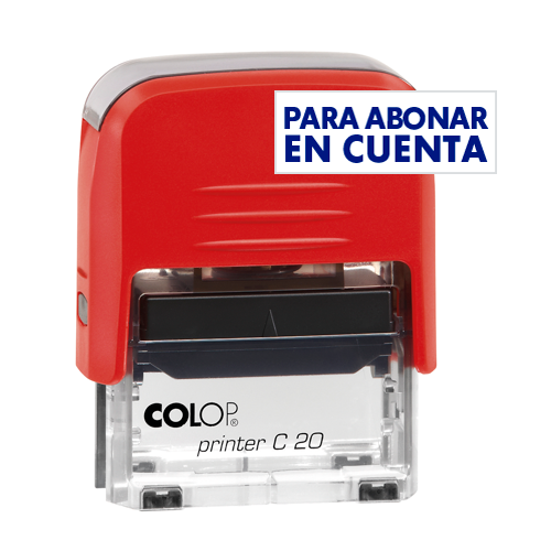 COLOP - SELLO ent.AUT. PRINTER C20 (38x14 mm.) "PARA ABONO EN CUENTA DEL BENEFICIARIO" (Ref.P20N ABONO CUENTA BE)