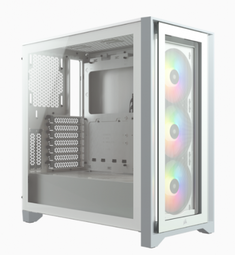 CORSAIR - CAJA ICUE 4000X RGB TEMPERED GLASS BLANCA (Ref.CC-9011205-WW)