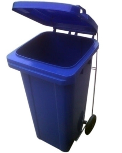 DARLIM - CONTENEDOR PROFESIONAL CON RUEDAS Y PEDAL 120 LITROS AZUL (Ref.P06009)