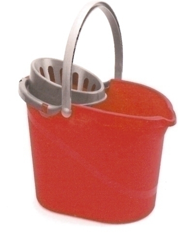 DARLIM - CUBO PLASTICO OVALADO CON ESCURRIDOR 15 LITROS (Ref.E01003)