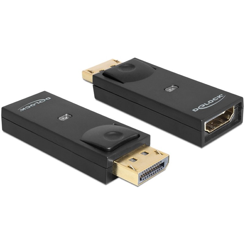 DELOCK - Adaptador DisplayPort 1.1 Macho HDMI Hembra (Ref.65258)