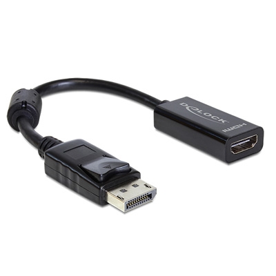 DELOCK - Adaptador Displayport M a HDMI H Negro (Ref.61849)