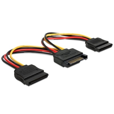 DELOCK - Cable Alimentacion 1 SATA A 2 SATA (Ref.60105)