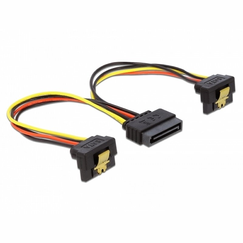 DELOCK - Cable power sata 15pin 2x sata hdd angled (Ref.60128)