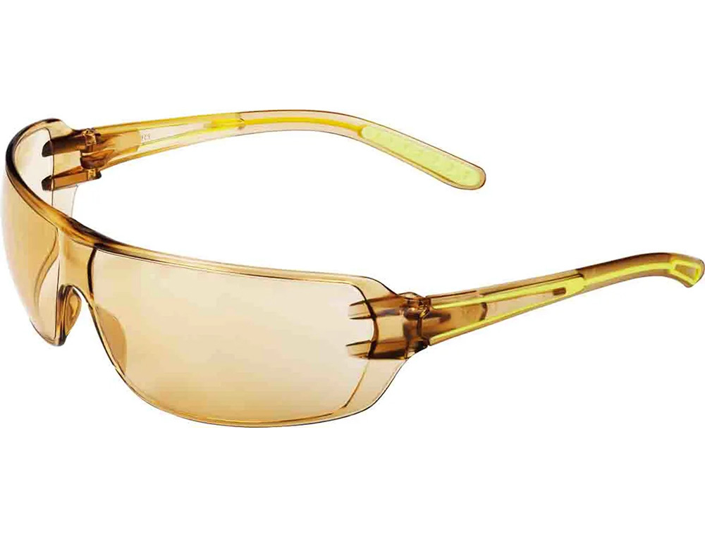 DELTAPLUS - GAFAS DE PROTECCION POLICARBONATO MONOBLOQUE AV-AR-AS-UV400 COLOR MARRON (Ref.HELI2BB)