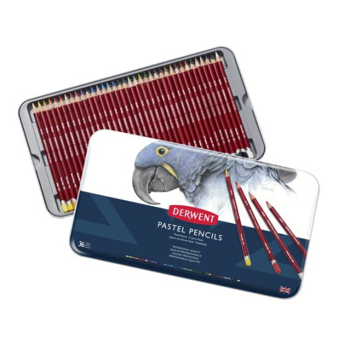 DERWENT - CAJA METÁLICA DE 36 LÁPICES PASTEL (Ref.700307)