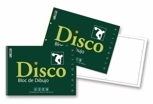 DISCO - BLOCK DE DIBUJO ZORRILLA Fº 20h RECUADRO A4 130g 2 TALADROS (encolado) (Ref.160R)