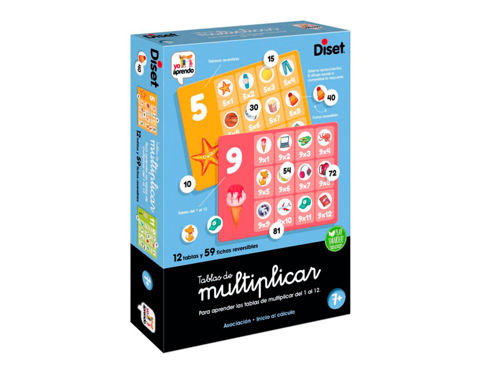 DISET - JUEGO DE MESA TABLAS DE MULTIPLICAR (Ref.68973)
