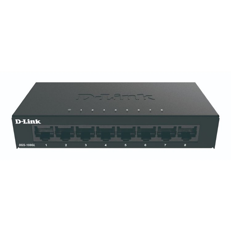 D-LINK - Switch 8xGB Metal Plug&amp;Play (Ref.DGS-108GL)