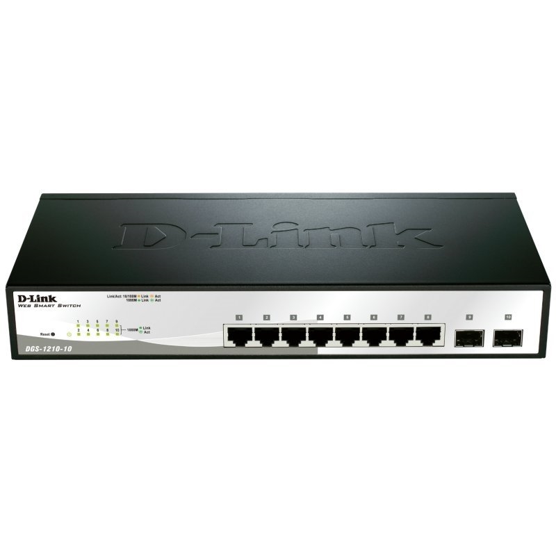 D-LINK - Switch 8xGB 2xSFP (Ref.DGS-1210-10/E)