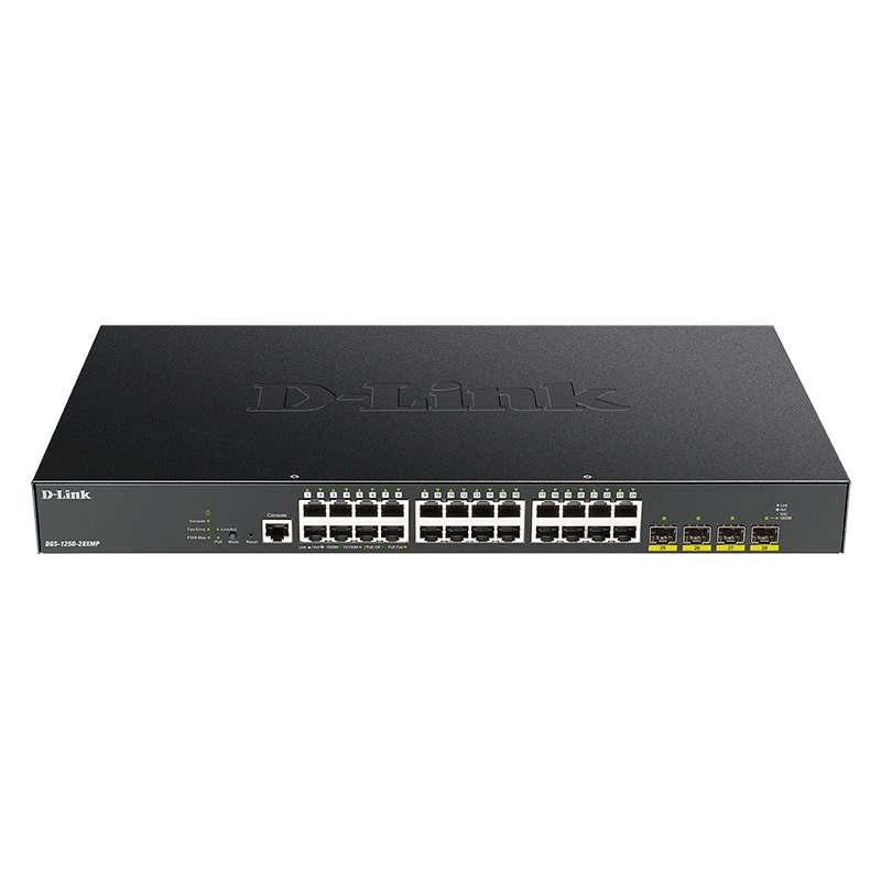 D-LINK - Switch 24xGb PoE 4x10Gb (Ref.DGS-1250-28XMP/E)