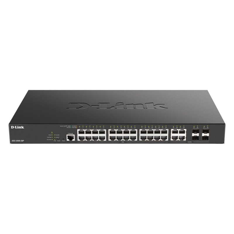 D-LINK - Switch L2 24xGB PoE 4xCombo (Ref.DGS-2000-28P)