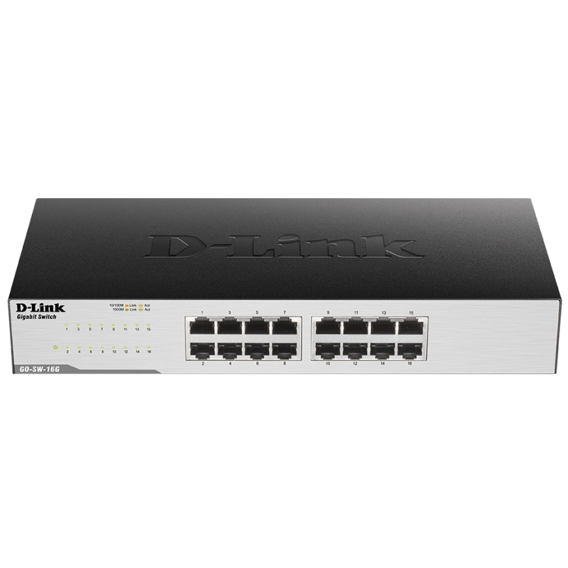D-LINK - Switch 16xGB Metal (Ref.GO-SW-16G)