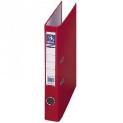 DOHE - ARCHIVADOR CARTÓN RIGIDO FORRADO PP PALANCA FOLIO LOMO ESTRECHO RADO ROJO -12U- (Ref.9412)