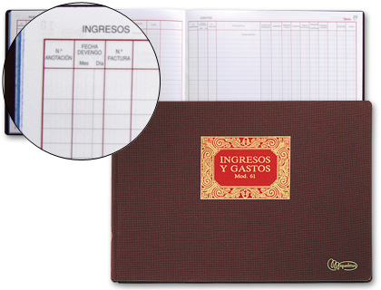 MIQUELRIUS - LIBRO N. 61 FOLIO 100 HOJAS -INGRESOS Y GASTOS (Ref.5061)