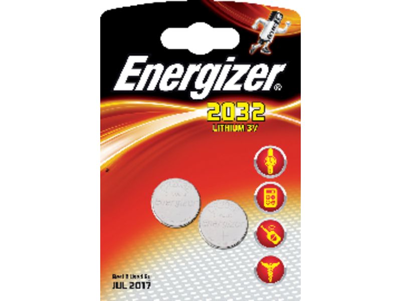 ENERGIZER - Pilas Botón Pack 2 ud. CR2032 (Ref.635803)