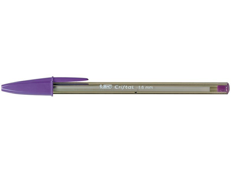 BIC - Bolígrafo Cristal Fun morado. Trazo 0,6mm. (Ref.929055)