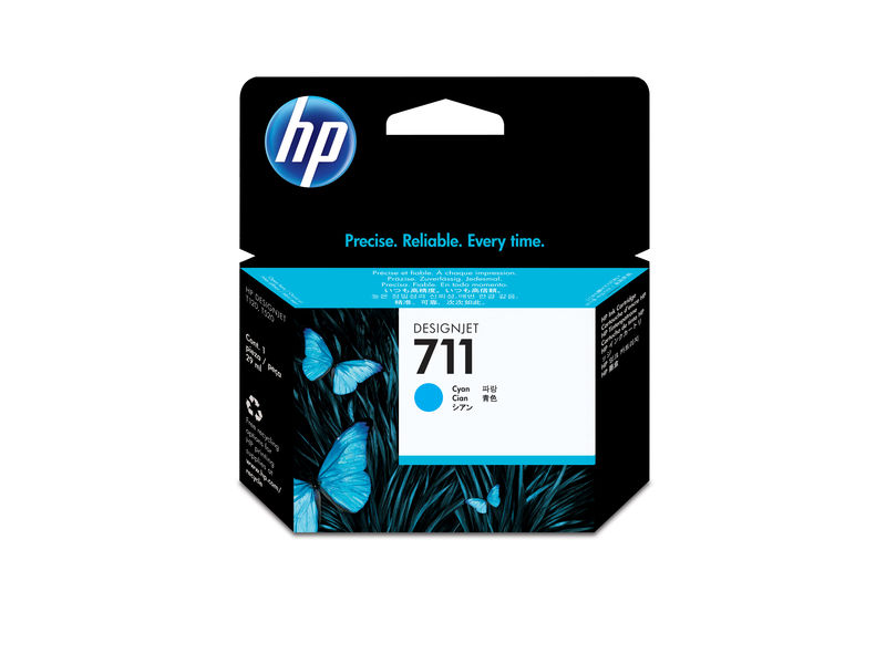 HP ( HEWLETT PACKARD ) - Cartuchos ORIGINALES Inyección De Tinta 711 Cyan 29ml (Ref.CZ130A)
