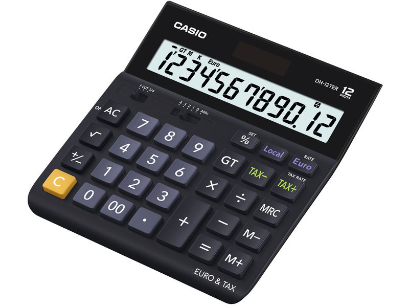 CASIO - Calculadora sobremesa 12 digitos Funciones financieras/conversoras (Ref.DH-12TER)