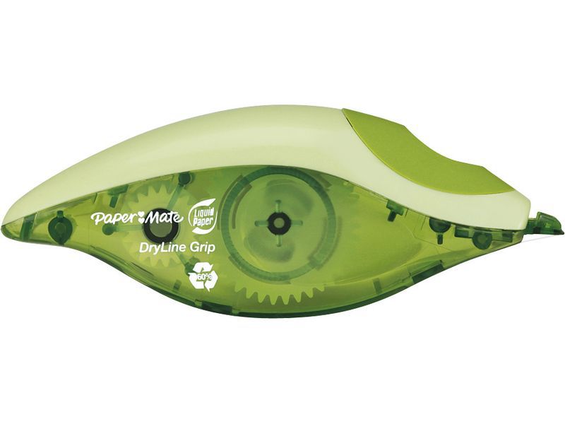 PAPER MATE - Cinta correctora Dryline grip 5mmX8,5m Diseño ergonomico Antiatascos 1862884 (Ref.S0846020)